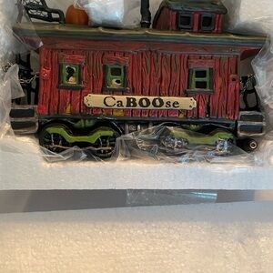 Department 56 10th Anniversary Halloween Haunted Rails Caboose